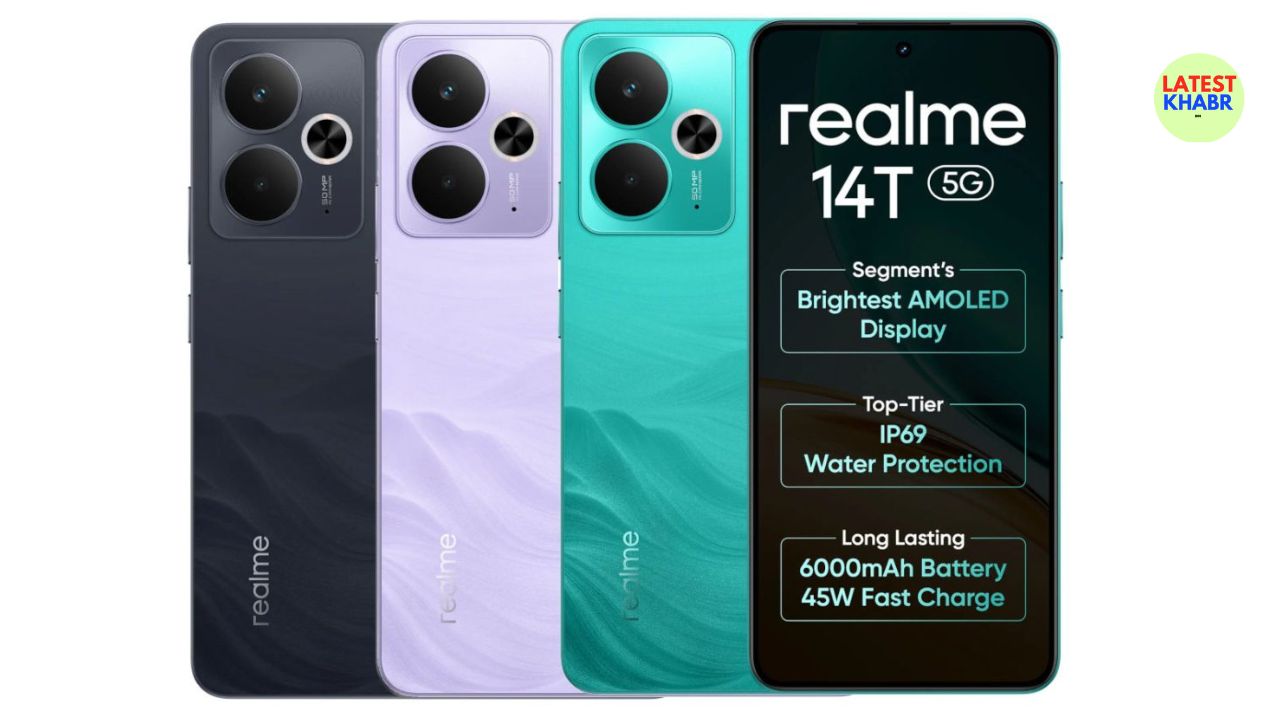 Realme 14T 5G smartphone launch फुल AMOLED डिस्प्ले 5000mAh की बैटरी के साथ आता है Price in Flipkart 